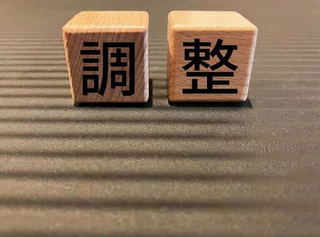 ビジネスで使える「調整」の文字 ビジネスで使える「調整」の文字 調整,文字,積み木の写真素材