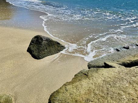夏の海岸　海水浴場の写真