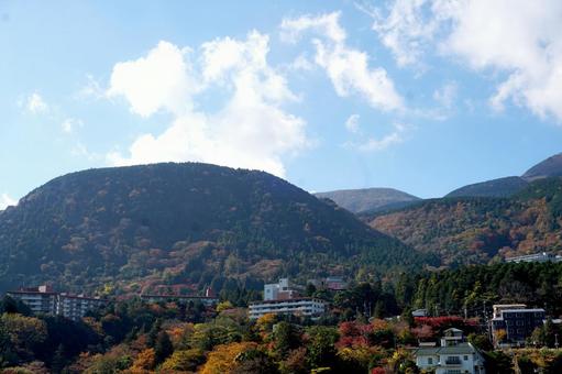 箱根の風景 箱根,秋,紅葉の写真素材