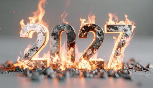 立体 数字 2027 炎上の写真
