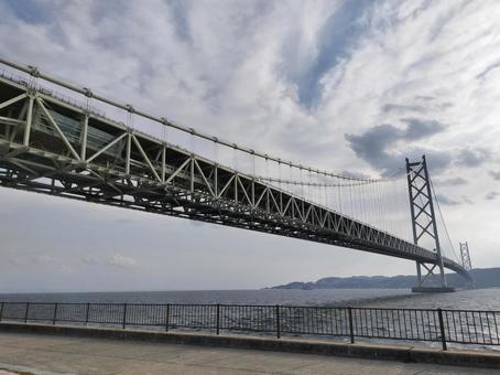 明石海峡大橋 明石海峡大橋,橋,舞子の写真素材