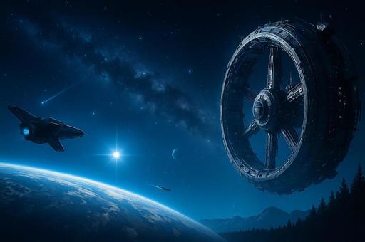 宇宙と異次元空間の写真