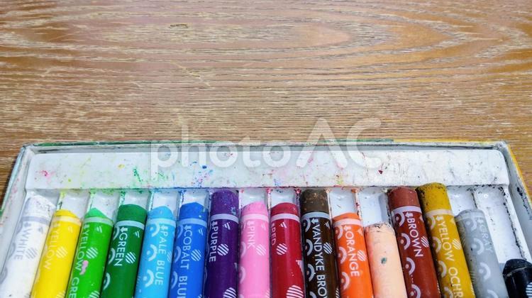 どの色が好き？クレヨン クレヨン,素材,背景の写真素材