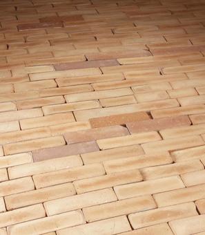 レンガ道 レンガ,道,一面の写真素材