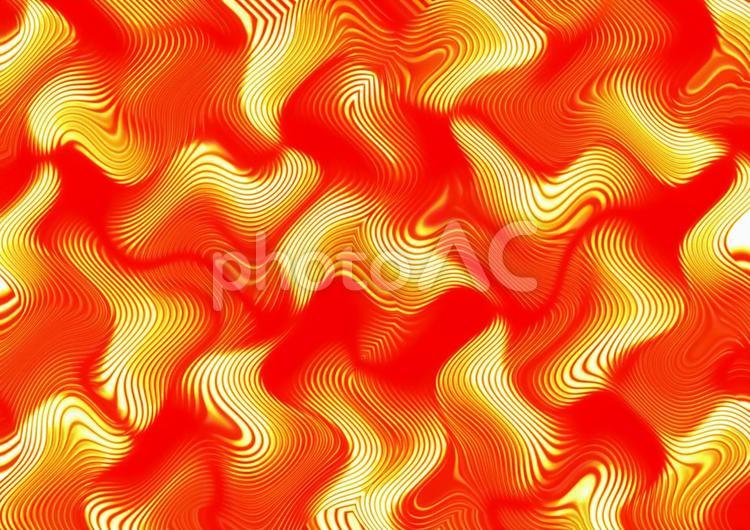 赤色の波線の有る背景画像 赤,レッド,うねりの写真素材