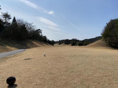 ゴルフコース ゴルフコース コース,フェアウェイ,グリーンの写真素材