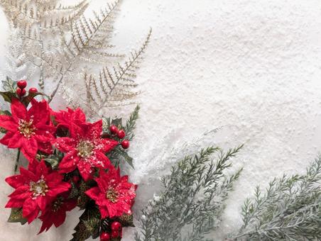 クリスマス（想いを届けよう）1 クリスマス,冬,ポインセチアの写真素材