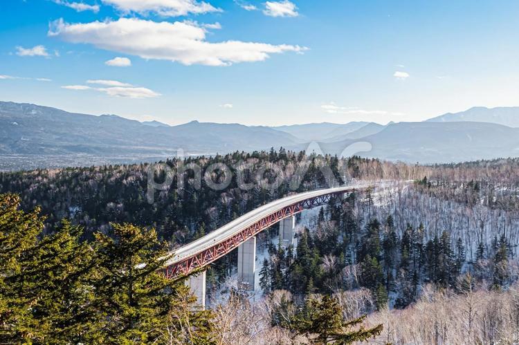 北海道　三国峠の冬 北海道,hokkaido,道東の写真素材