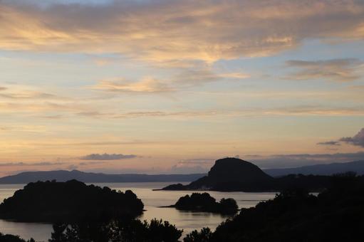 離島 離島 山,風景,景色の写真素材