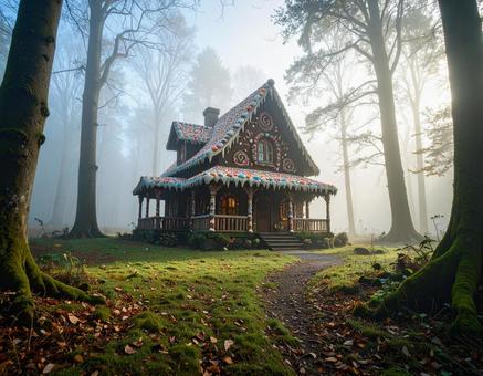 お菓子の家の写真