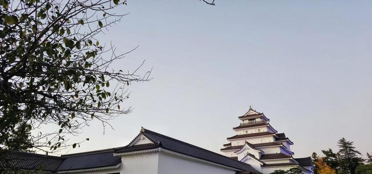 鶴ヶ城 鶴ヶ城,会津,福島の写真素材