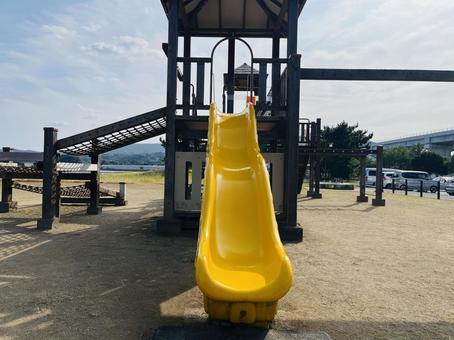 公園のすべり台 滑り台,公園,滑べるの写真素材