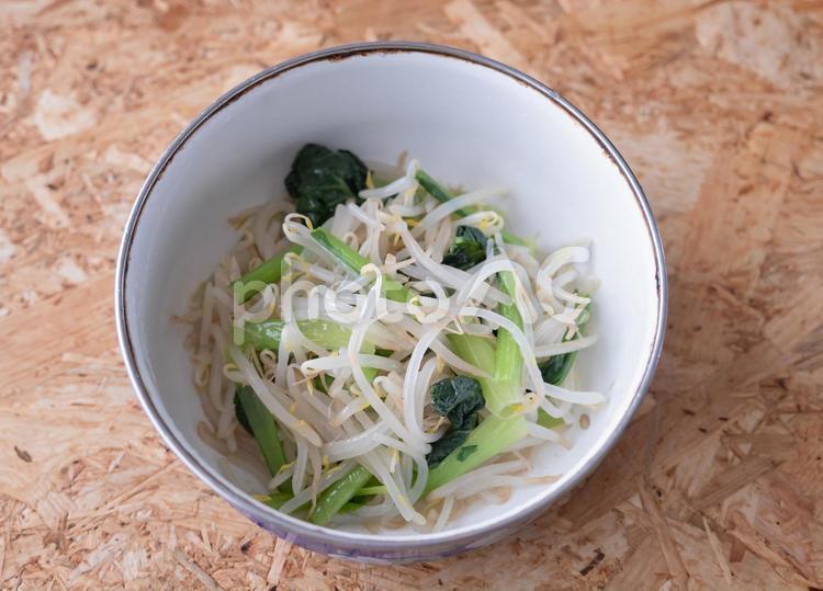 作り置きおかず　もやしと小松菜のおひたし 作り置き,おかず,おひたしの写真素材