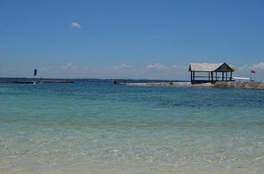 青空と青い海 青空と青い海の写真