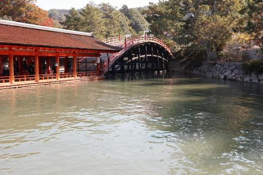 厳島神社　反橋03 厳島神社,宮島,広島県の写真素材