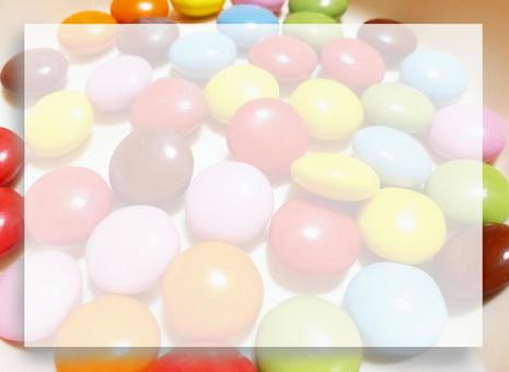 お菓子なメッセージカード1 お菓子なメッセージカード1 チョコレート,カラフル,可愛いの写真素材