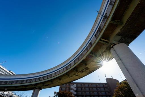 武庫川ランプ 兵庫県,西宮市,武庫川ランプ公園の写真素材