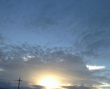 朝日と雲 朝日と雲の写真