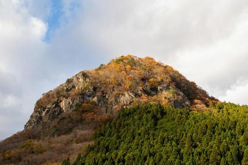秋のゴリラ山⑽ 秋,紅葉,ゴリラ岩の写真素材