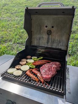 バーベキューコンロ バーベキューコンロ バーベキュー,肉,bbqの写真素材