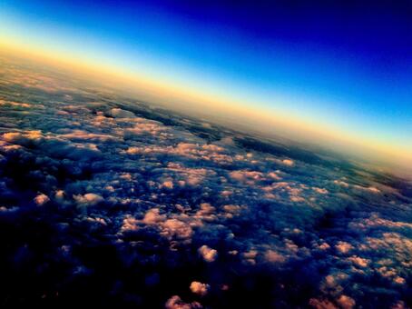 飛行機から上空1 飛行機から上空1の写真