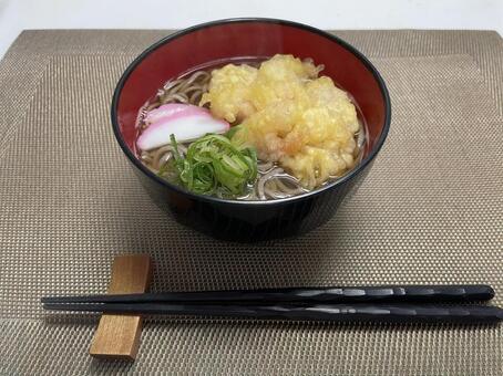 小海老天蕎麦 エビ天,海老,蕎麦の写真素材
