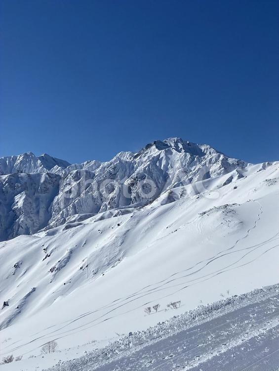 雪山 スキー,スノボ,スキー場の写真素材