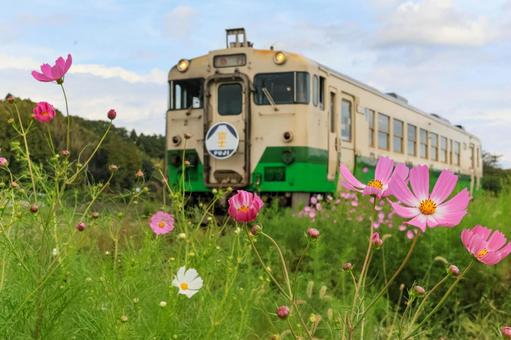 小湊鐵道 小湊鐵道 小湊鐵道,上総川間駅,急行富士号の写真素材