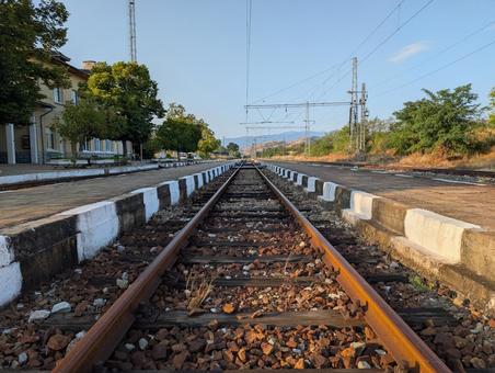 線路 線路 線路,駅,鉄道の写真素材
