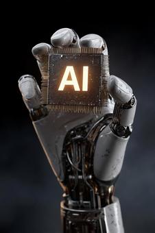 3DレンダリングのAIチップ素材 3DレンダリングのAIチップ素材の写真