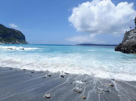 新島の海 新島,海,景色の写真素材
