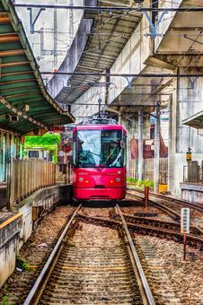 都電 都電,さくらトラム,車両の写真素材