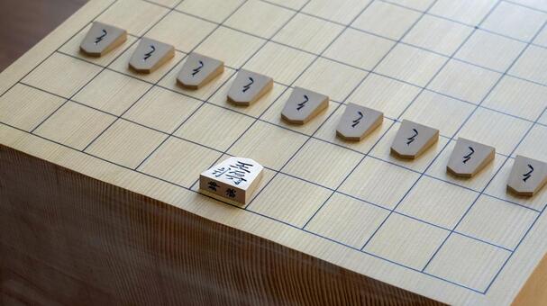 絶対絶命！追い詰められた王様 絶体絶命,将棋,駒の写真素材