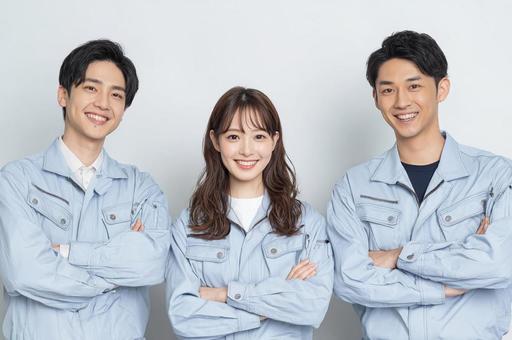 作業服男女のポートレート-7 作業服男女のポートレート-7の写真