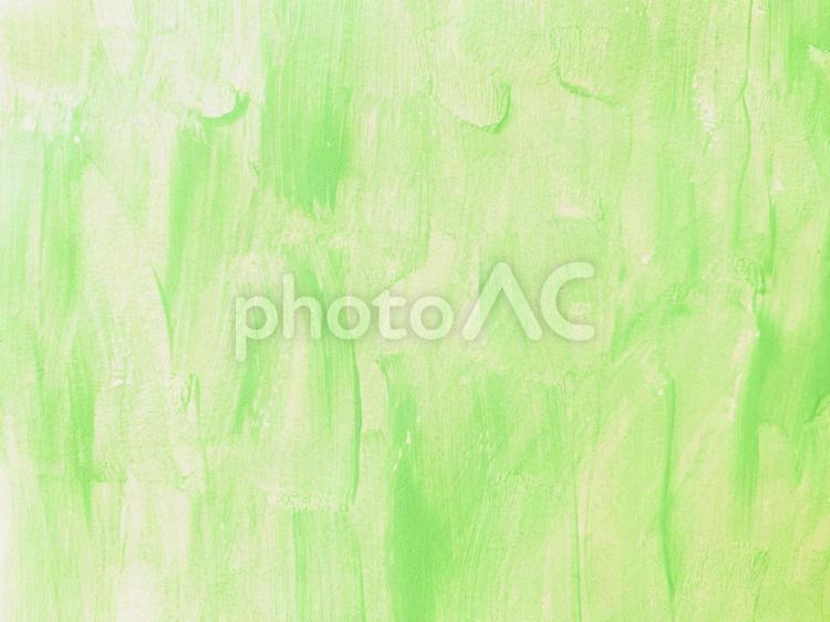 黄緑の絵の具 グリーン,水彩紙,水彩絵の具の写真素材