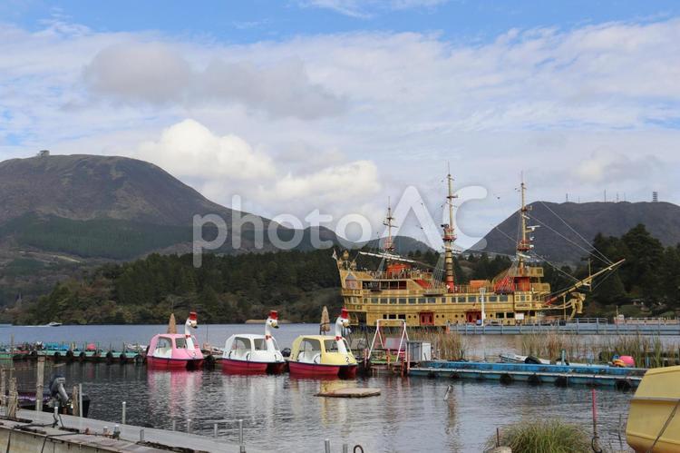 海賊船 箱根,海賊船,遊覧船の写真素材