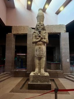 エジプトの石像 世界遺産,エジプト,外国の写真素材