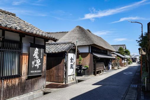 肥前浜宿の町並 肥前浜宿の町並 宿場町,重要伝統的建造物群保存地区,町並みの写真素材