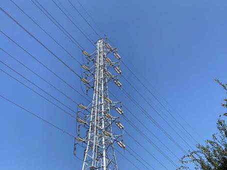 鉄塔 鉄塔 鉄塔,電波,電線の写真素材