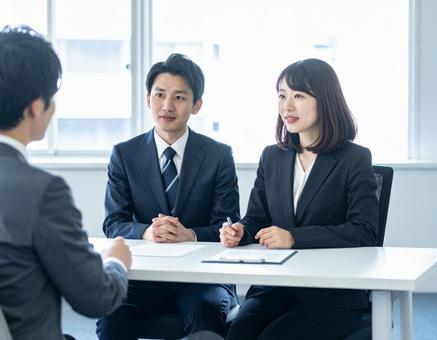 面接 商談 面接 商談の写真