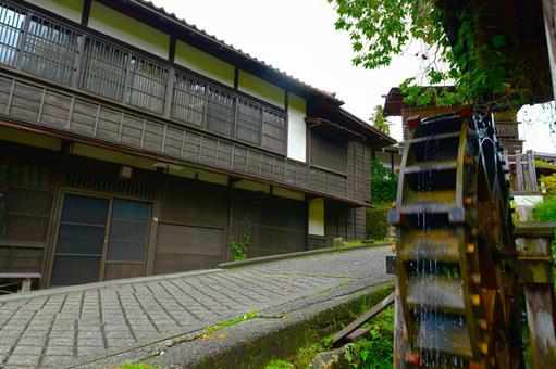 情緒漂う妻籠宿の風景 情緒漂う妻籠宿の風景 妻籠,宿場町,旅籠の写真素材