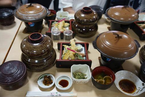 旅館で味わう本格和食膳 和食,日本料理,懐石の写真素材