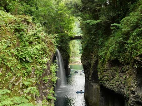 高千穂峡 高千穂峡,宮崎県,渓谷の写真素材