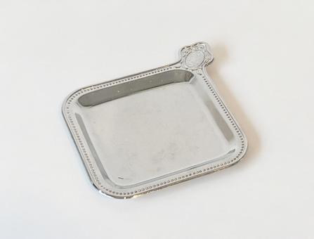 シルバートレイ シルバー,トレイ,トレーの写真素材