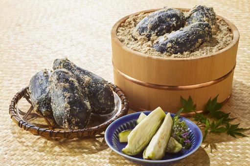 水茄子のぬか漬け 水茄子のぬか漬け 水茄子,ぬか漬け,漬物の写真素材