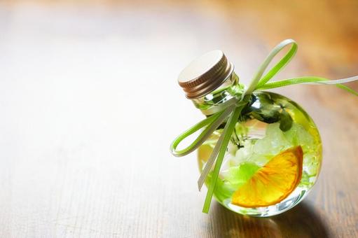 ハーバリウム　オレンジ ハーバリウム,オレンジ,ドライフルーツの写真素材