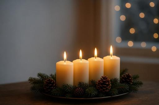 アドベントキャンドルの写真