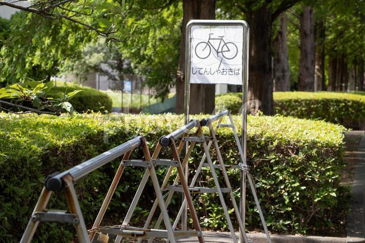 自転車置き場 自転車置き場,自転車,置き場の写真素材