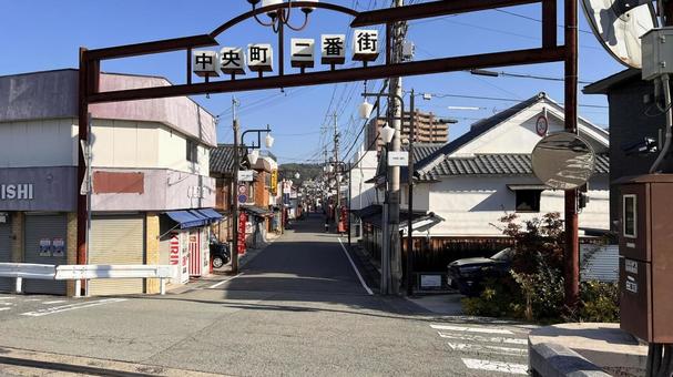 朝の三田駅周6 兵庫県,三田市,駅前の写真素材