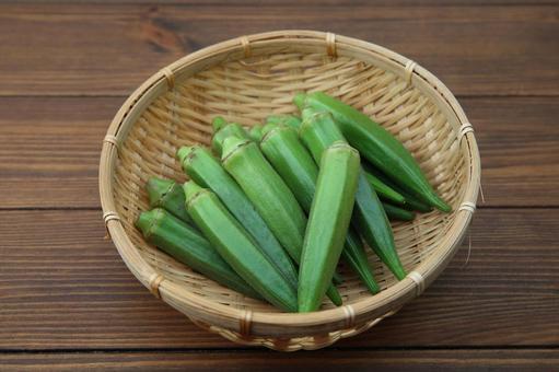 オクラ オクラ,食用果実,野菜の写真素材